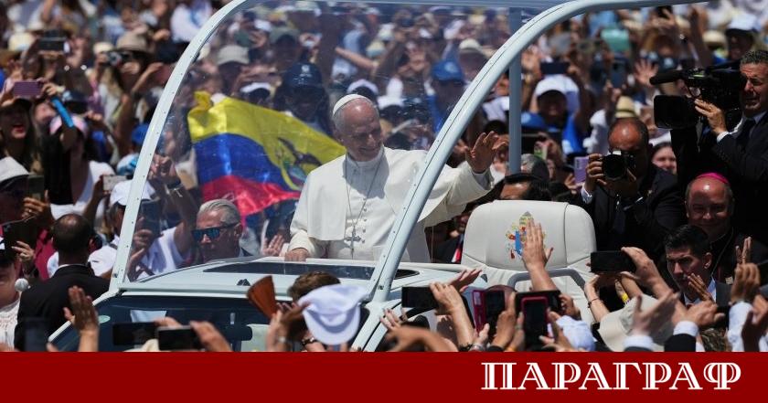 Папа Лъв XIV приключи своята едноседмична визита в Испания с