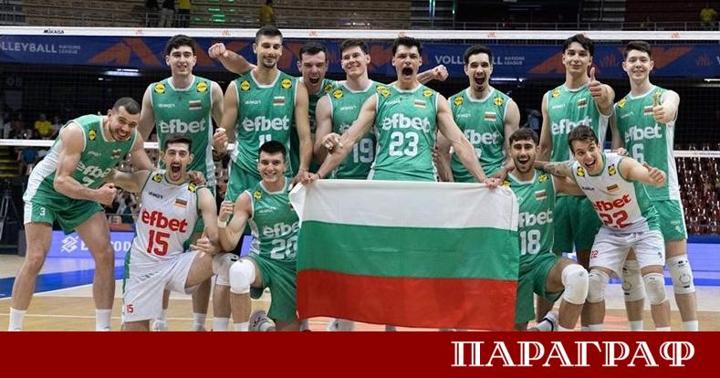 Мъжкият национален отбор по волейбол на България заема лидерска позиция
