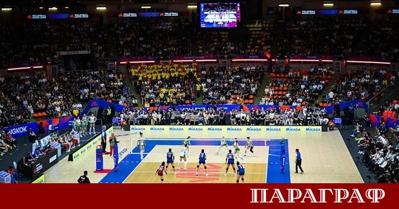 Българският национален отбор по волейбол за жени претърпя поражение от
