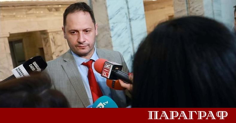 Председателят на парламентарната група на Прогресивна България и на Комисията