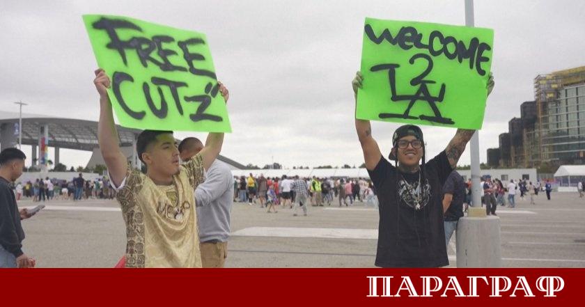 Бръснар от Лос Анджелис привлече вниманието на хиляди футболни запалянковци