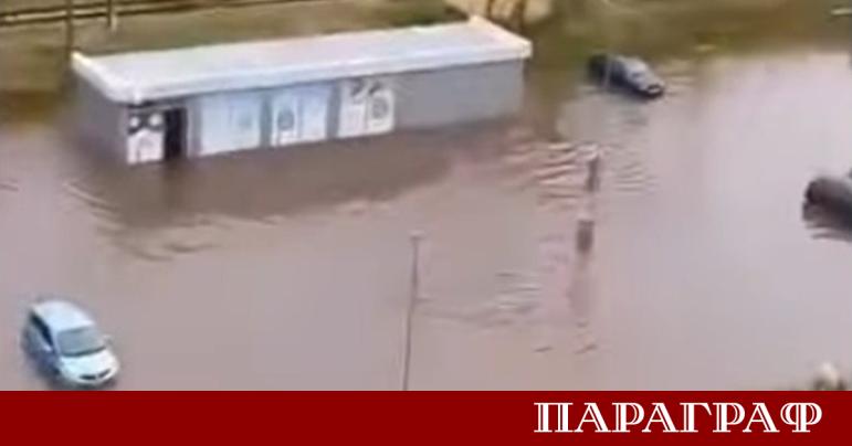 Силен дъжд се изсипа над град Лом и предизвика сериозни
