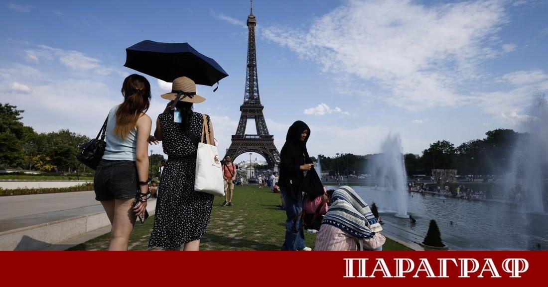 Франция е обхваната от безпрецедентна гореща вълна която парализира нормалния