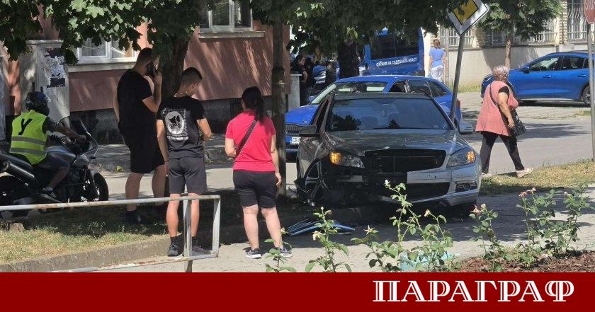 Пътен инцидент разтревожи жителите на град Монтана в предиобедните часове