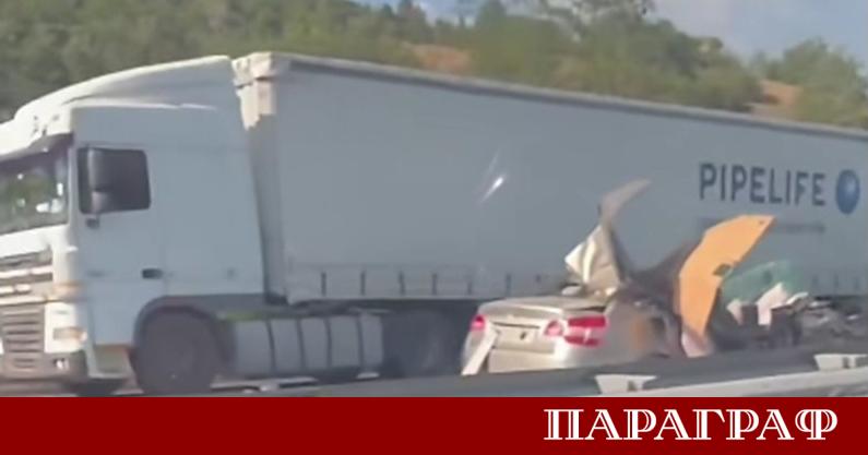 Нов инцидент бе регистриран на автомагистрала Тракия Пътнотранспортното произшествие е