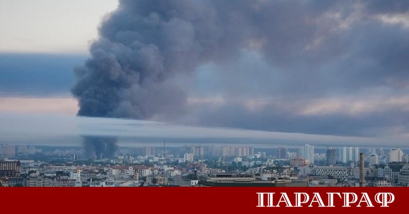 Руските въоръжени сили извършиха масирана въздушна атака срещу украинската столица