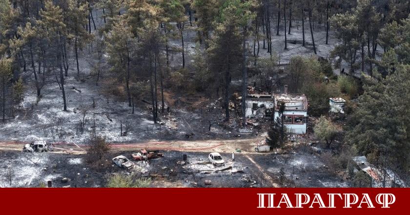 Горските пожари в Централна Гърция наложиха спешна евакуация на жителите