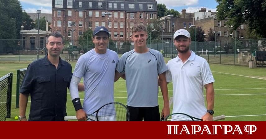 Българските надежди в тениса Димитър Кисимов и Иван Иванов проведоха