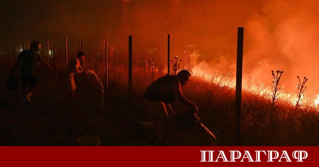 Екстремно горещото време в Гърция предизвика мащабни пожари Огнената стихия