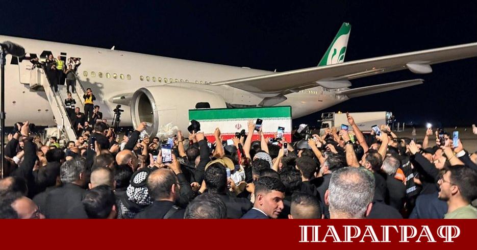 Ковчегът с тленните останки на убития върховен лидер на Иран