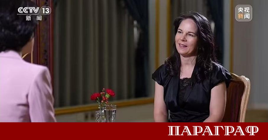 Аналена Бербок даде специално интервю за Китайската медийна група относно