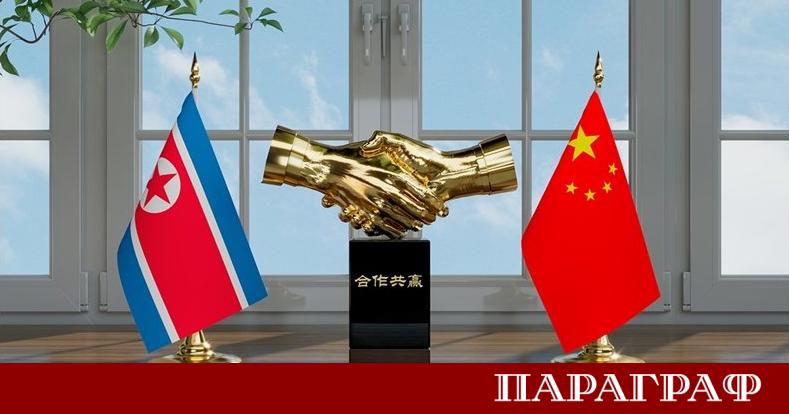 Китайският председател Си Дзинпин и севернокорейският лидер Ким Чен ун