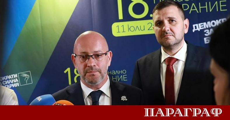 Радан Кънев в ролята си на новоизбран председател на ДСБ