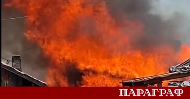 Голям пожар избухна днес в столичния квартал Факултета разположен в