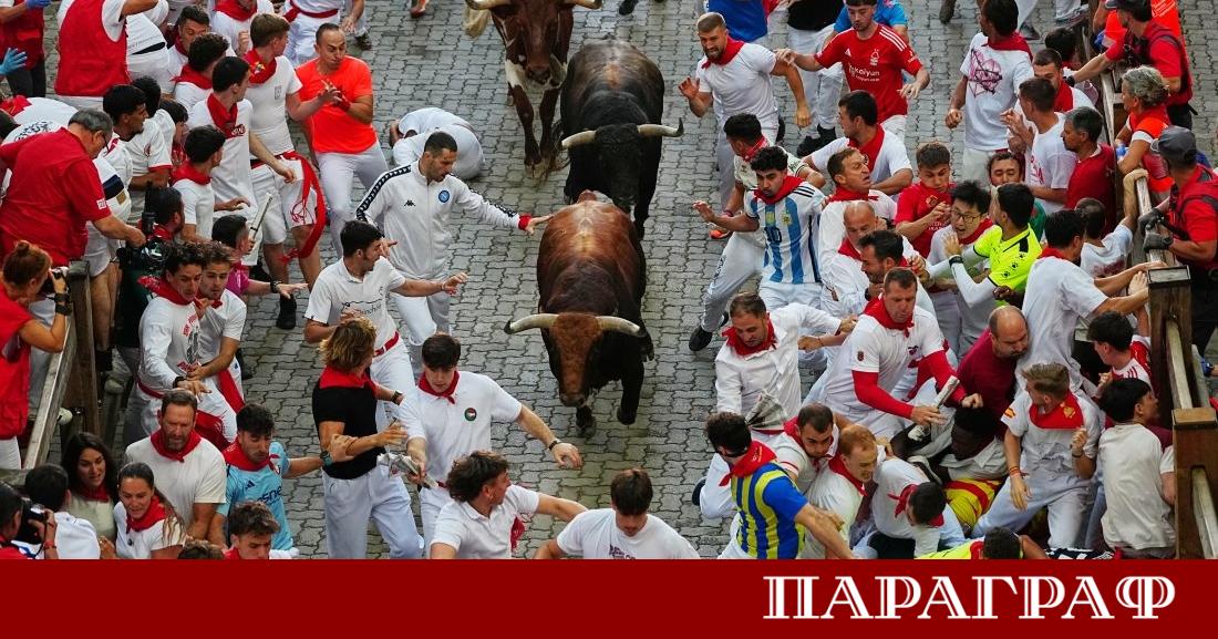 Традиционните надбягвания с бикове в испанския град Памплона приключиха с