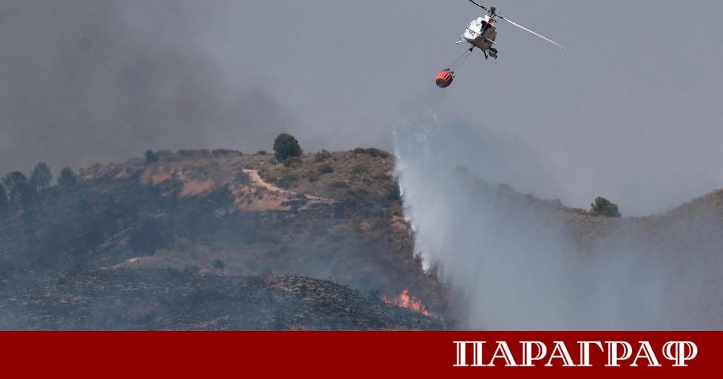 Горските пожари в Испания продължават да се разрастват с бързи