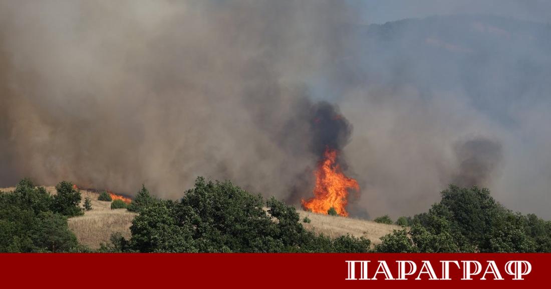 Овладян е пожар възникнал в района на благоевградското село Хърсово