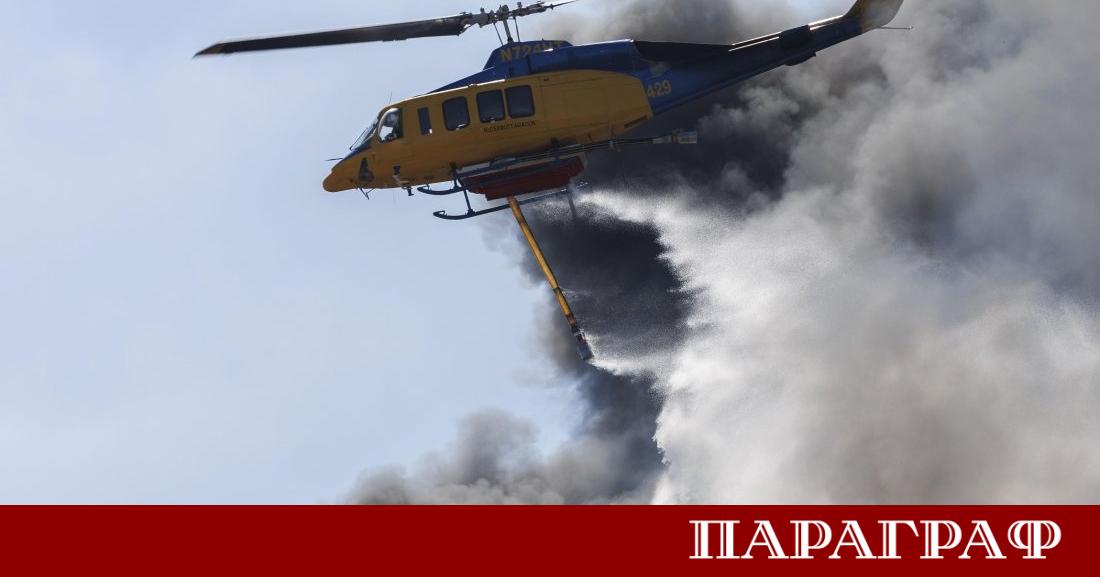 Голям пожар на гръцкия остров Крит мобилизира десетки специализирани аварийни