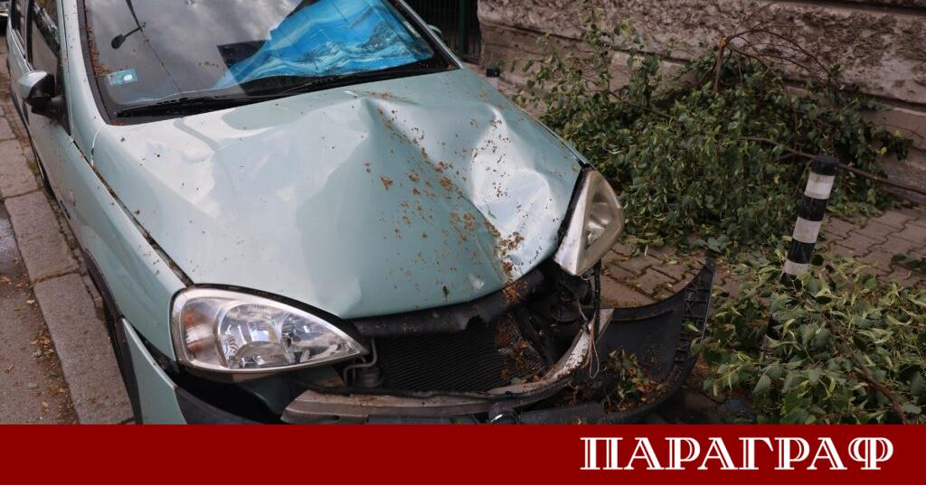 Мощна буря с ураганен вятър и пороен дъжд връхлетя столицата