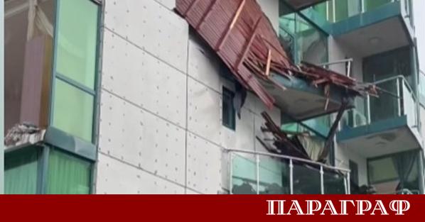Мощна буря нанесе сериозни щети в град Приморско през вчерашния